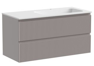 Подвесная тумба под раковину Sancos Snob R SNR100RSM правая 100см Doha Soft